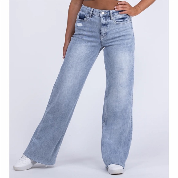 Vervet Tummy Control  High Waisted Denim Jeans